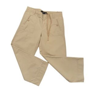 GAP Linen Blend Beige Gorpcore Cropped Ankle Pants Women’s Size 2